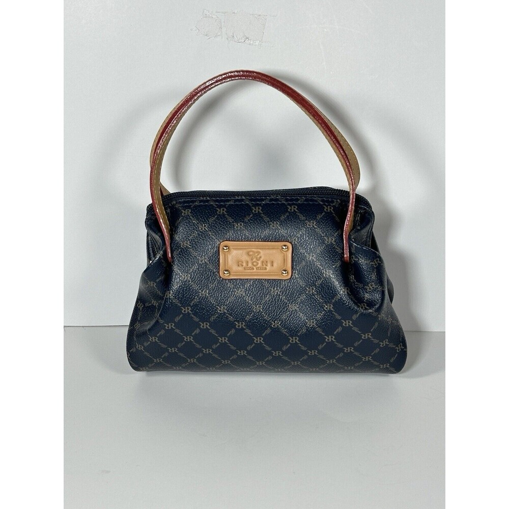 Rioni Small Leather Brown Signature The Baby Evening Bag Cute Small Designer